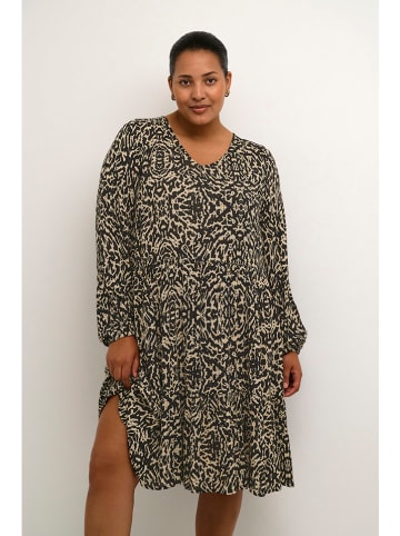 Kaffe Kleid in Beige/ Schwarz