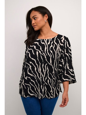 Kaffe Bluse in Schwarz/ Weiß