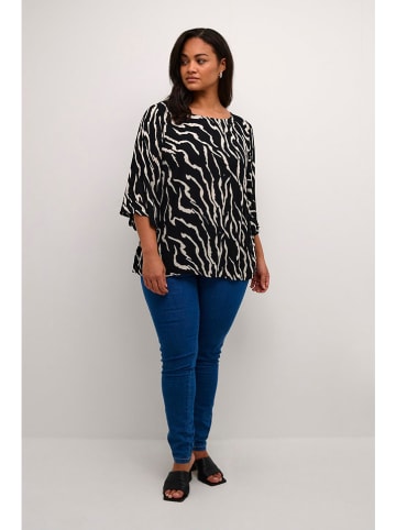 Kaffe Bluse in Schwarz/ Weiß