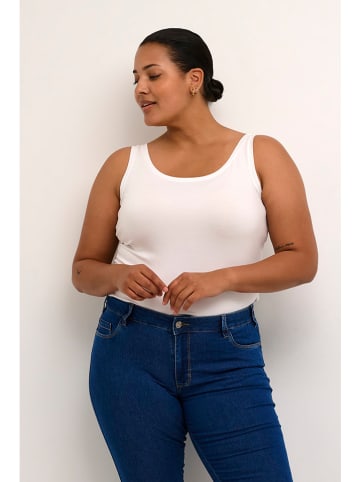 KAFFE curve Top in Weiß