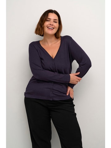 Kaffe Cardigan in Aubergine