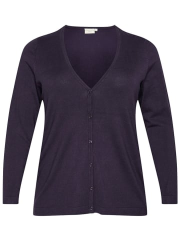 Kaffe Cardigan in Aubergine