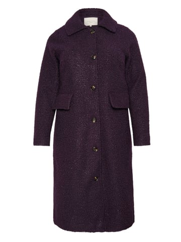 Kaffe Übergangsmantel in Aubergine
