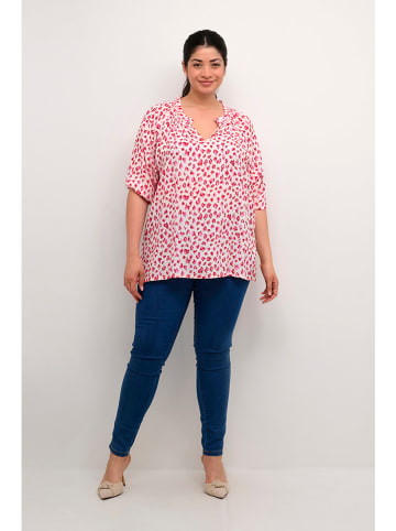 Kaffe Blouse wit/roze