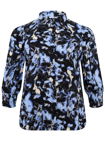Kaffe Bluse in Schwarz/ Hellblau