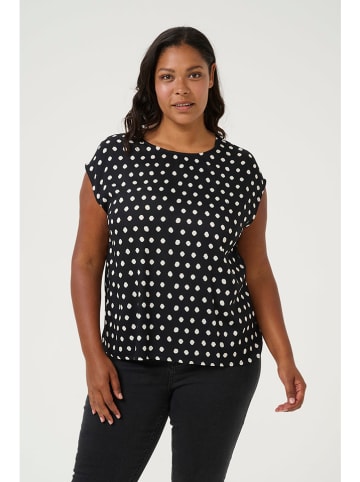 Kaffe Bluse in Schwarz/ Weiß