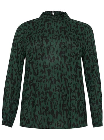Kaffe Bluse in Dunkelgrün/ Schwarz