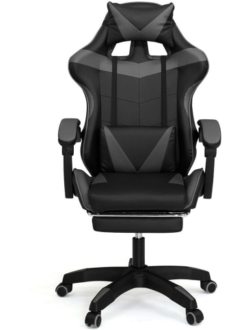IDOMYA Factory Bürostuhl in Schwarz/ Grau- (B)62 x (H)114 x (T)63 cm