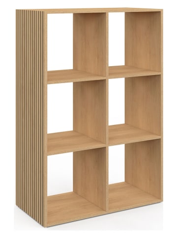 IDOMYA Essentials Boekenkast "Faustine" lichtbruin - (B)60 x (H)88 x (D)30 cm