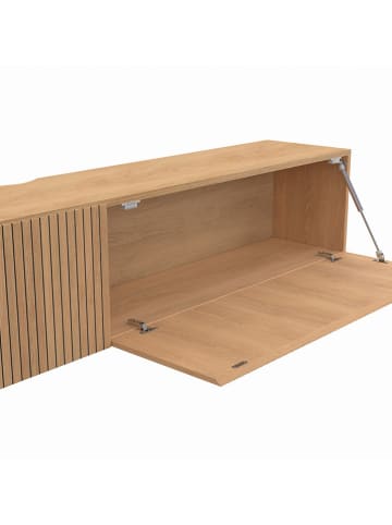 IDOMYA Factory TV-Regal "Faustine" in Hellbraun - (B)180 x (H)30 x (T)30 cm