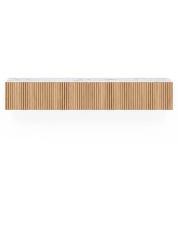 IDOMYA Factory TV-meubel "Marceau" lichtbruin/wit - (B)180 x (H)30 x (D)30 cm