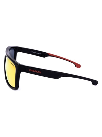 Carrera Męskie okulary przeciwsłoneczne w kolorze czarno-pomarańczowym