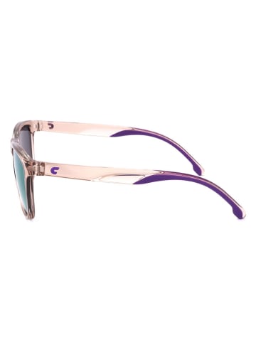 Carrera Okulary przeciwsłoneczne unisex w kolorze beżowo-fioletowym