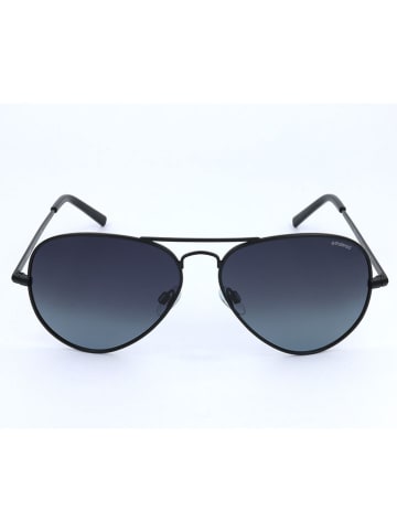 Polaroid Okulary przeciwsłoneczne unisex w kolorze granatowo-czarnym