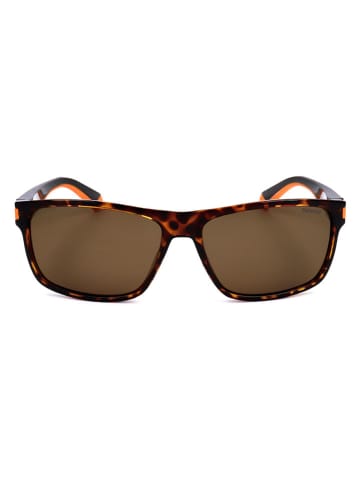 Polaroid Herren-Sonnenbrille in Schwarz/ Hellbraun