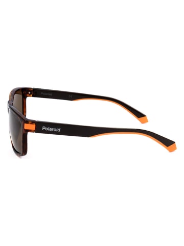 Polaroid Herren-Sonnenbrille in Schwarz/ Hellbraun