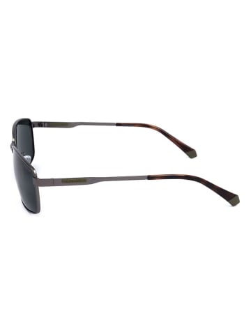 Polaroid Herren-Sonnenbrille in Anthrazit/ Schwarz