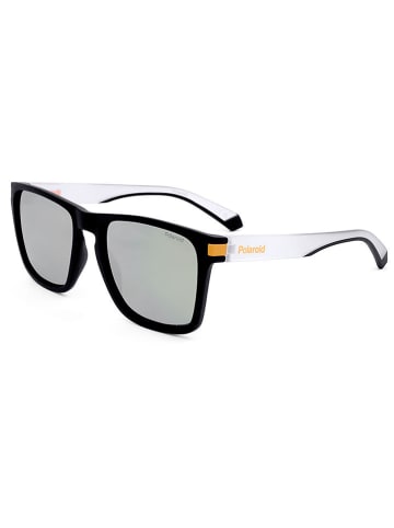 Polaroid Unisex-Sonnenbrille in Dunkelblau/ Grau