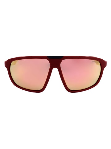 Polaroid Okulary przeciwsłoneczne unisex w kolorze bordowo-pomarańczowym