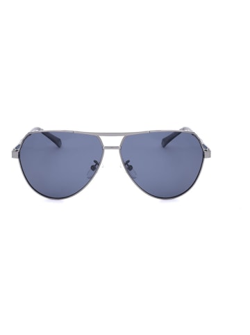 Polaroid Herren-Sonnenbrille in Silber/ Blau