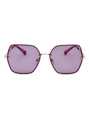 Polaroid Damen-Sonnenbrille in Gold/ Lila
