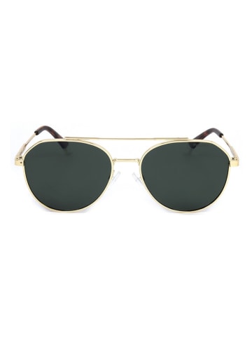 Polaroid Herren-Sonnenbrille in Gold/ Grün