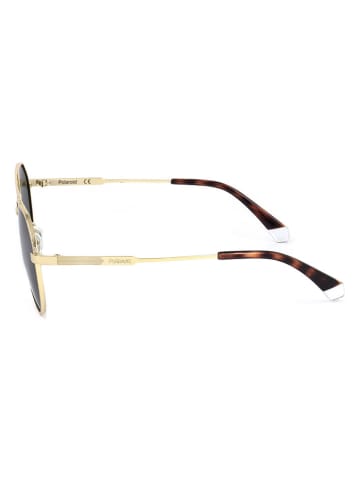 Polaroid Herren-Sonnenbrille in Gold/ Grün