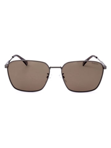 Polaroid Herren-Sonnenbrille in Anthrazit/ Hellbraun