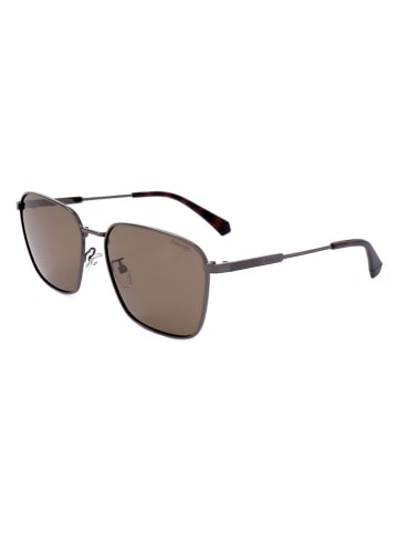 Polaroid Herren-Sonnenbrille in Anthrazit/ Hellbraun