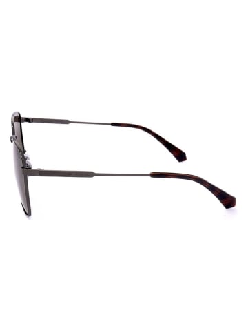 Polaroid Herren-Sonnenbrille in Anthrazit/ Hellbraun