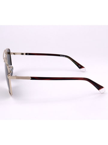 Polaroid Herren-Sonnenbrille in Gold/ Schwarz