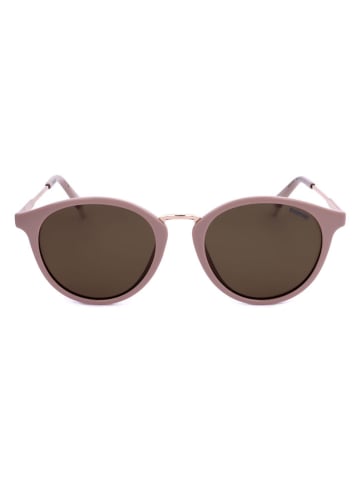 Polaroid Okulary przeciwsłoneczne unisex w kolorze jasnoróżowo-brązowym