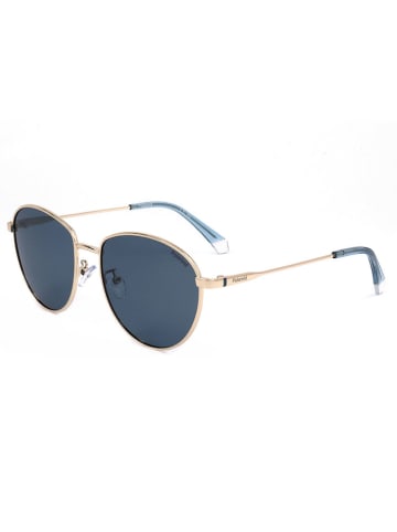 Polaroid Damen-Sonnenbrille in Gold/ Dunkelblau