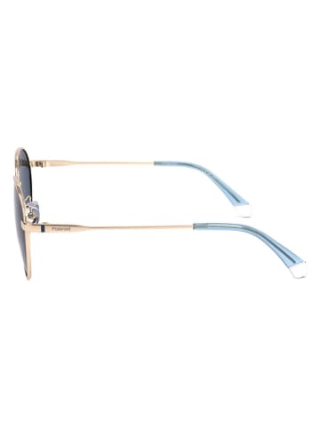 Polaroid Damen-Sonnenbrille in Gold/ Dunkelblau