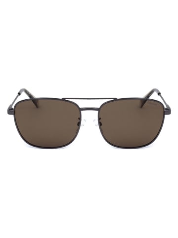 Polaroid Herren-Sonnenbrille in Anthrazit/ Braun