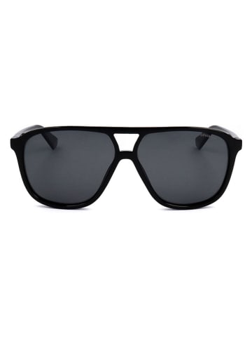 Polaroid Okulary przeciwsłoneczne unisex w kolorze czarnym