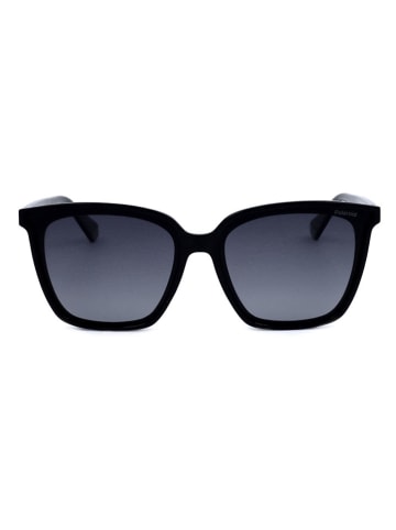 Polaroid Okulary przeciwsłoneczne unisex w kolorze czarno-granatowym