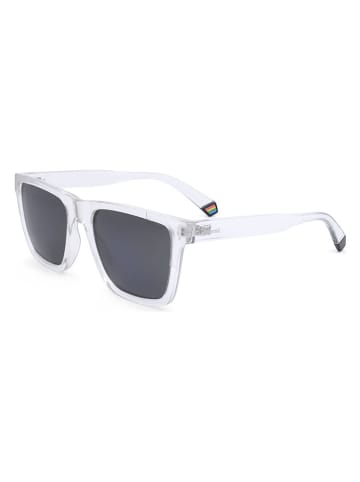 Polaroid Herren-Sonnenbrille in Weiß/ Dunkelblau