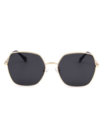 Polaroid Damen-Sonnenbrille in Gold/ Schwarz