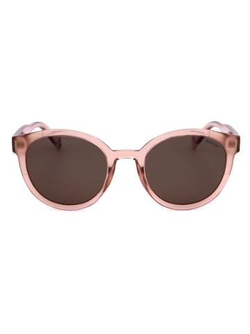 Polaroid Damskie okulary przeciwsłoneczne w kolorze jasnoróżowo-brązowym