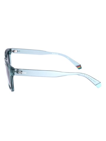 Polaroid Unisex-Sonnenbrille in Hellblau/ Dunkelblau