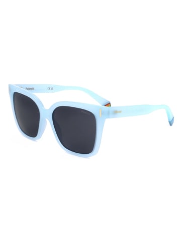 Polaroid Damen-Sonnenbrille in Hellblau/ Schwarz