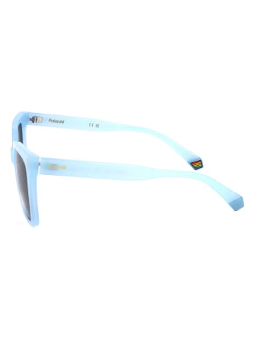 Polaroid Damen-Sonnenbrille in Hellblau/ Schwarz