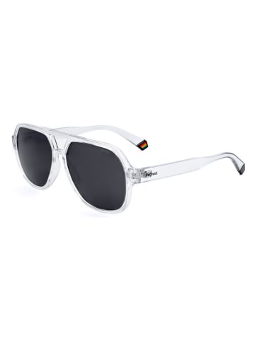 Polaroid Unisex-Sonnenbrille in Ohne Farbe/ Schwarz