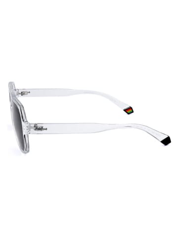 Polaroid Unisex-Sonnenbrille in Ohne Farbe/ Schwarz