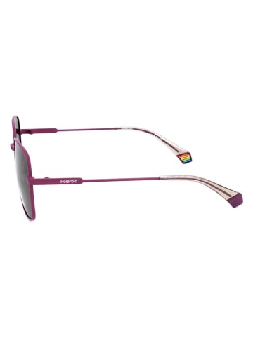 Polaroid Damskie okulary przeciwsłoneczne w kolorze fioletowo-brązowym