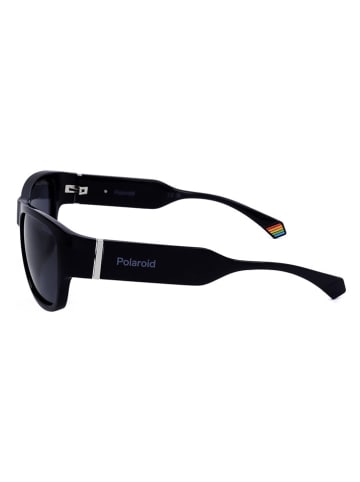 Polaroid Unisex-Sonnenbrille in Schwarz/ Dunkelblau