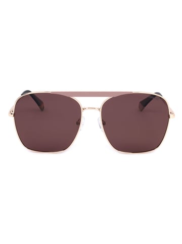 Polaroid Damen-Sonnenbrille in Gold/ Braun