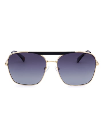 Polaroid Damskie okulary przeciwsłoneczne w kolorze złoto-granatowym