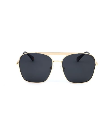 Polaroid Damen-Sonnenbrille in Schwarz/ Gold